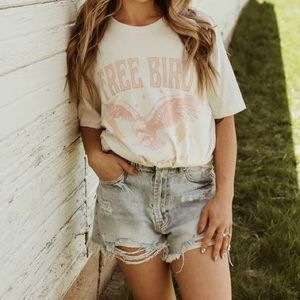 Free bird America graphic tee